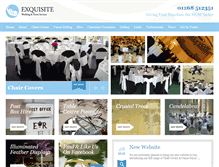 Tablet Screenshot of exquisiteweddingandeventservices.co.uk